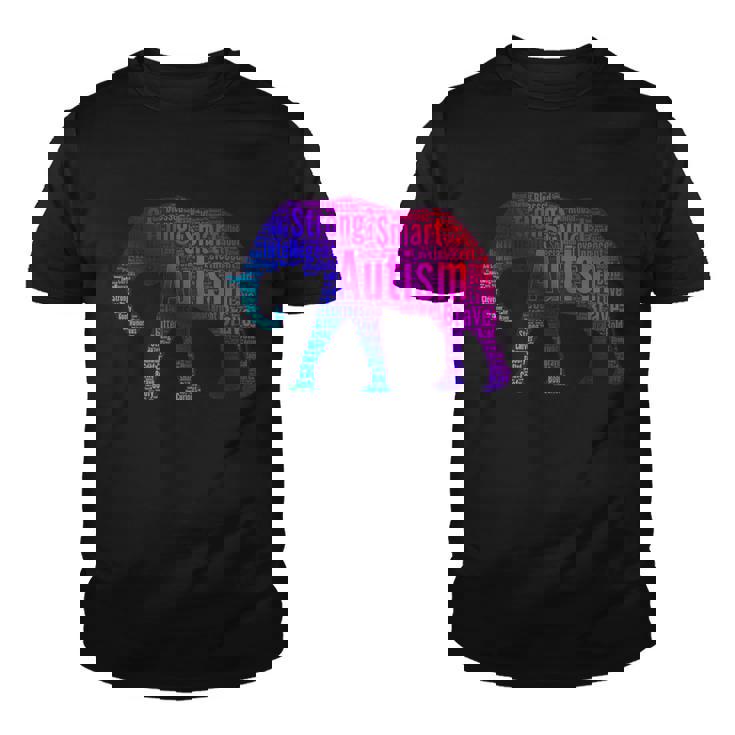 Autism Awareness Elephant Quotes Tshirt Youth T-shirt