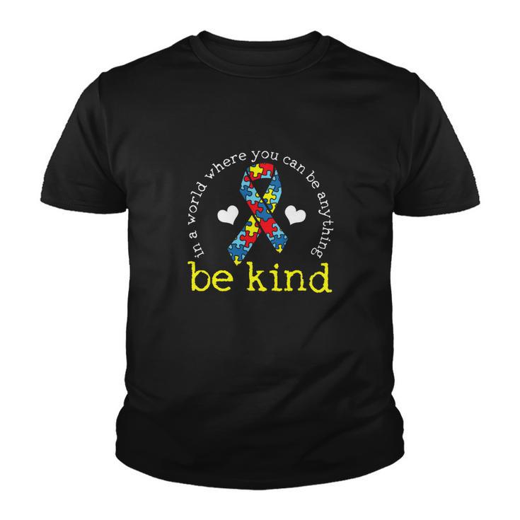 Autism Awareness Kindness Ribbon Heart Tshirt Youth T-shirt