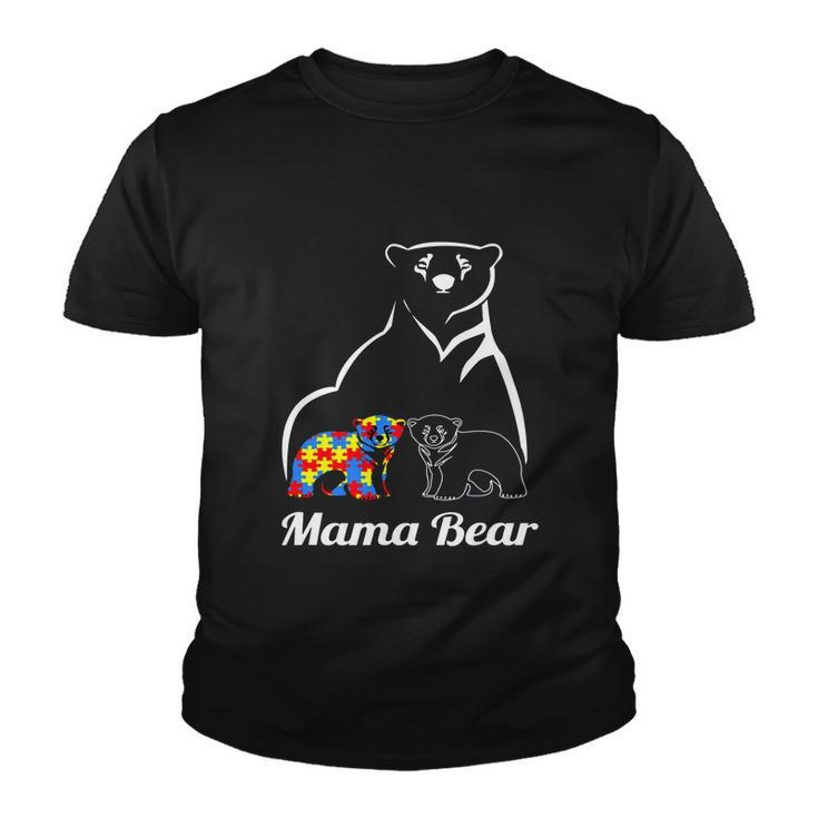  Autism Awareness Mama Bear Youth T-shirt