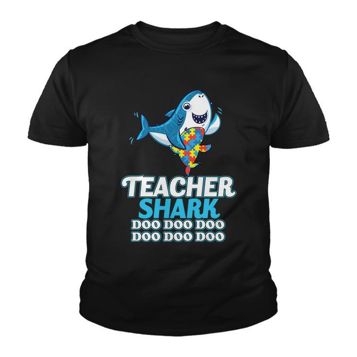 Autism Teacher Shark Youth T-shirt