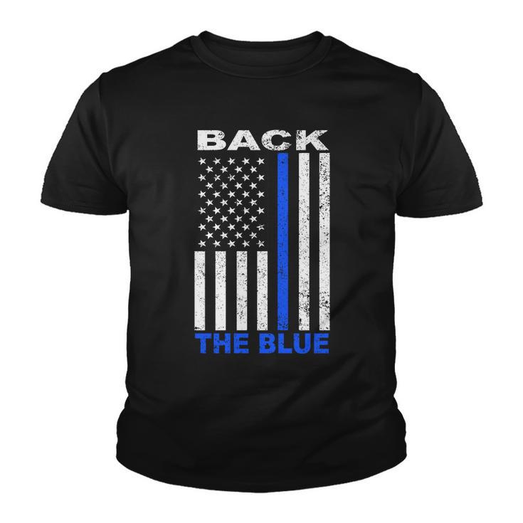 Back The Blue Support Our Police Tshirt Youth T-shirt