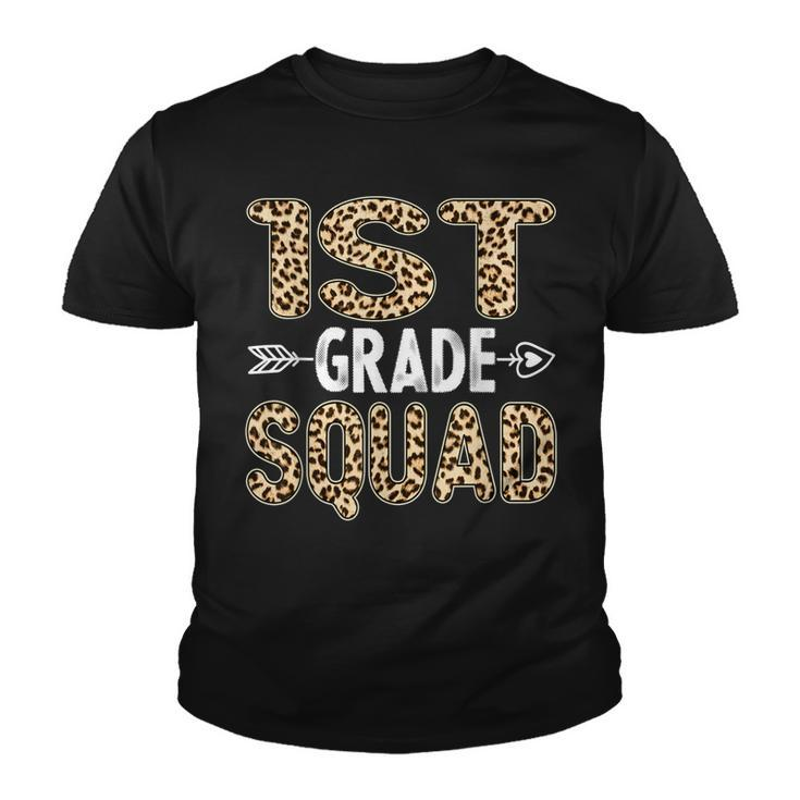 Back To School First Grade 1St Grade Leopard Squad Teacher  Youth T-shirt