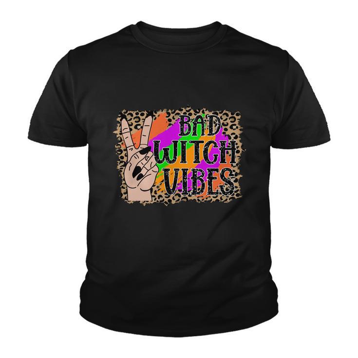 Bad Witch Vibes Halloween Quote V2 Youth T-shirt