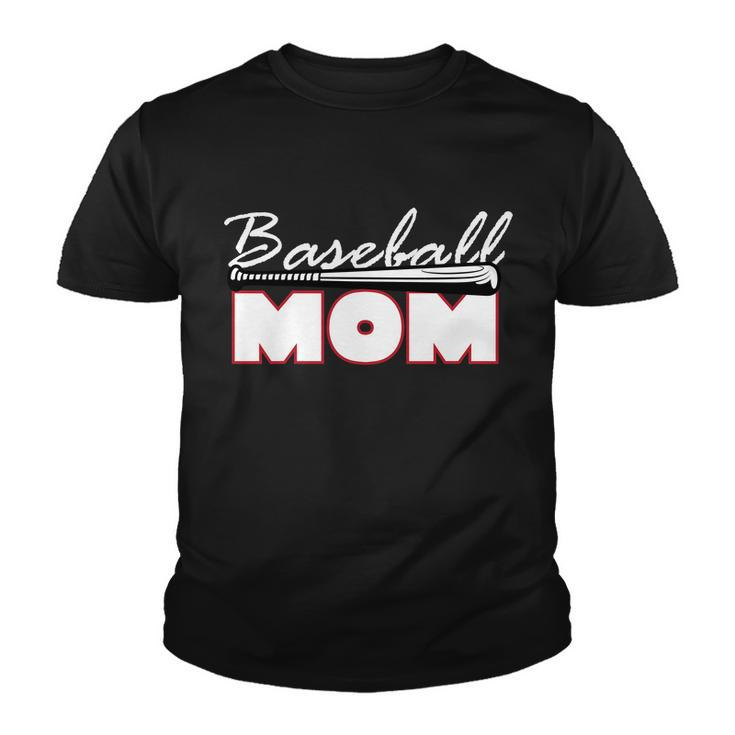 Baseball Mom Bat Logo Youth T-shirt
