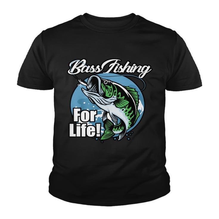 Bass Fishing For Life Youth T-shirt