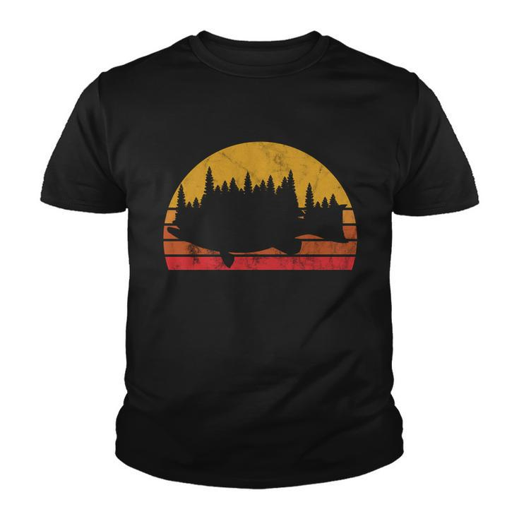 Bass Fishing Forest Sunset Youth T-shirt