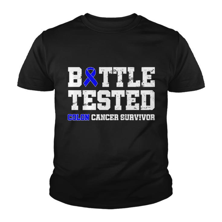 Battle Tested Colon Cancer Survivor Tshirt Youth T-shirt