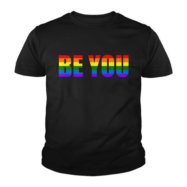 Be You Lgbt Flag Gay Pride Month Transgender Lgbt Pride Graphic Design Printed Casual Daily Basic Youth T-shirt