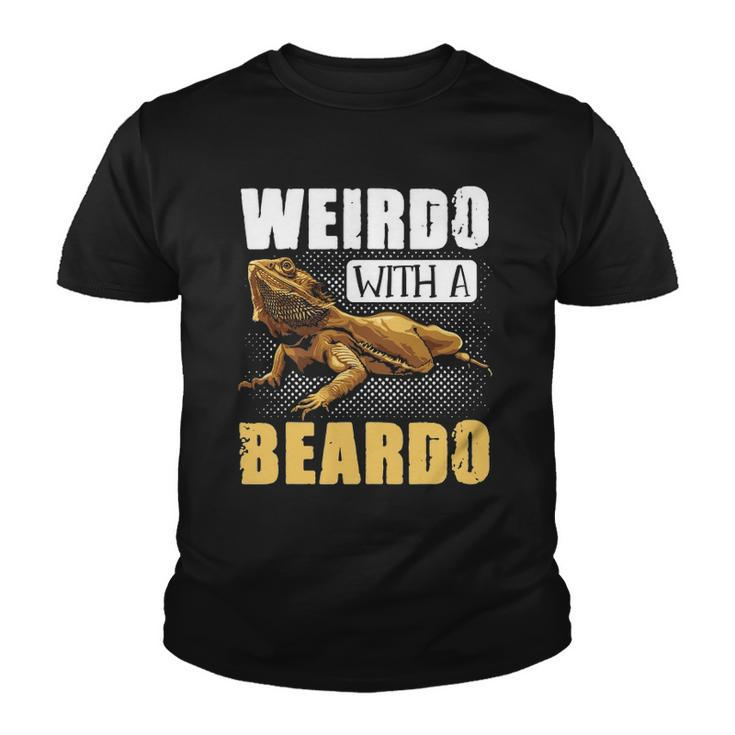 Bearded Dragon Weirdo With A Beardo Reptiles Youth T-shirt