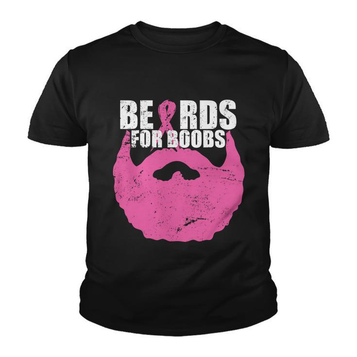 Beards For Boobs Breast Cancer Tshirt Youth T-shirt