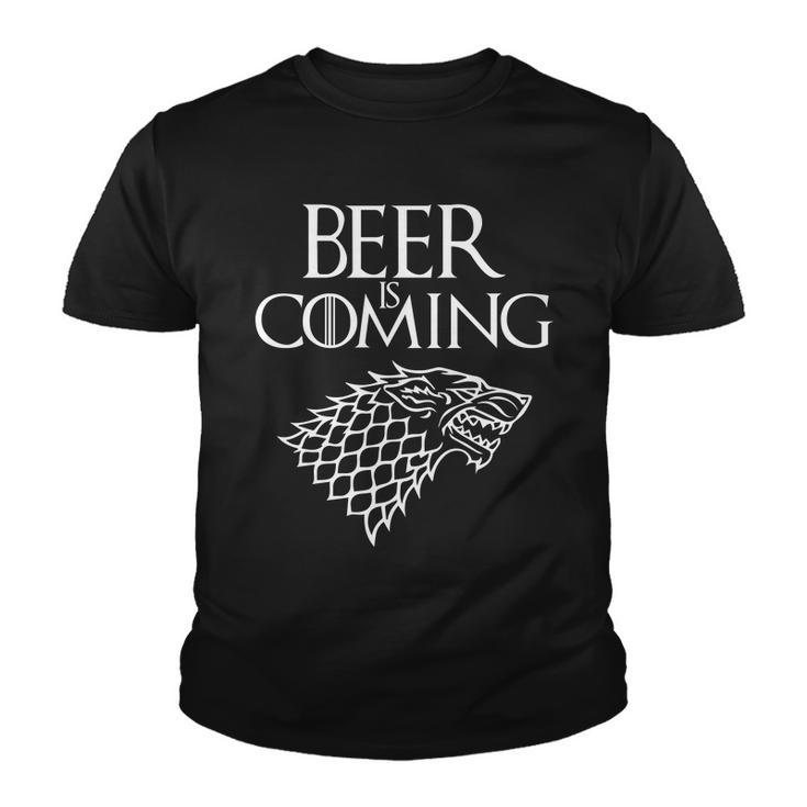 Beer Is Coming Youth T-shirt