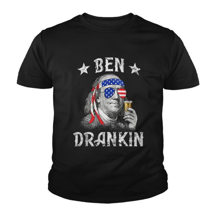 Ben Drankin Funny 4Th Of July V2 Youth T-shirt