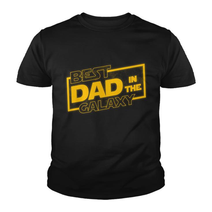 Best Dad In The Galaxy Movie Parody Logo Tshirt Youth T-shirt