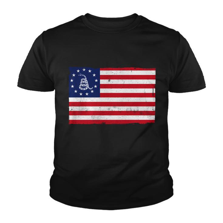 Betsy Ross Dont Tread On Me Flag Youth T-shirt