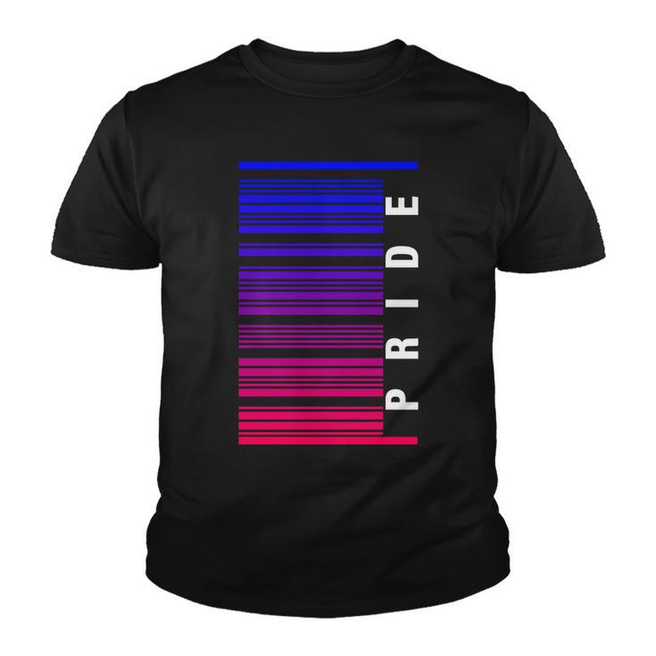 Bi Pride Barcode Bisexual Youth T-shirt