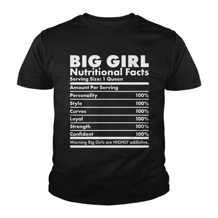 Big Girl Nutritional Facts Tshirt Youth T-shirt