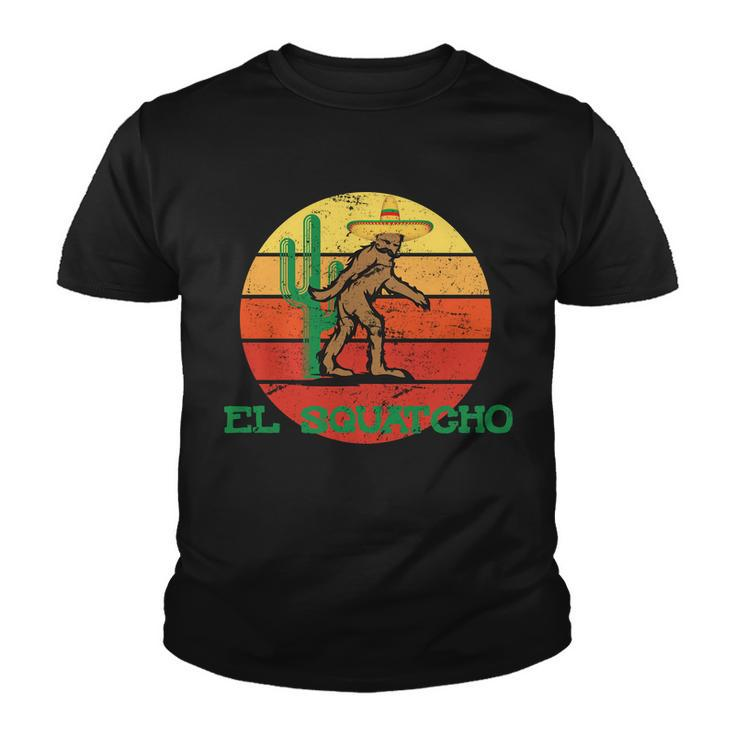 Bigfoot El Squatcho Mexican Sasquatch Tshirt Youth T-shirt