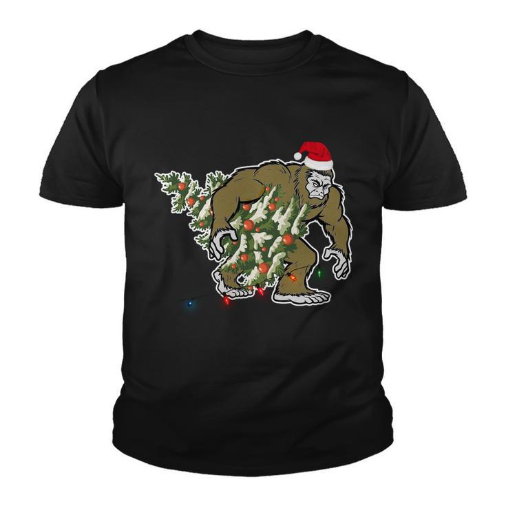 Bigfoot Stole Christmas Tshirt Youth T-shirt