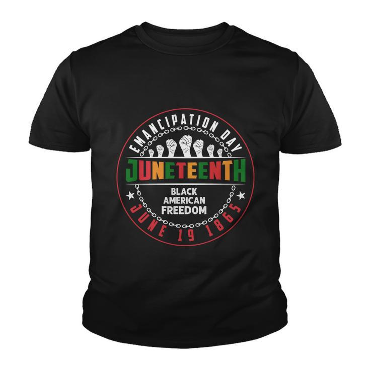 Black American Freedom Juneteenth Graphics Plus Size Shirts For Men Women Family Youth T-shirt