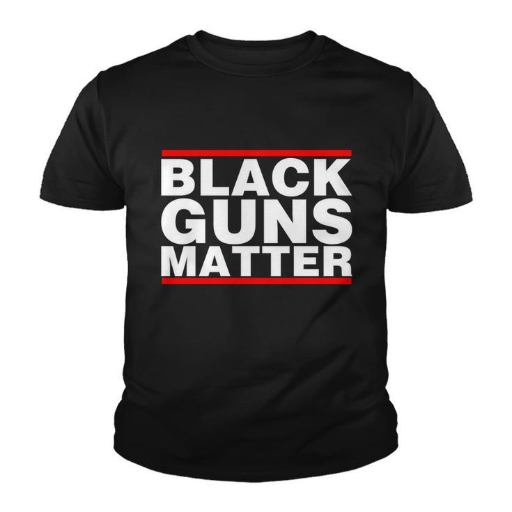 Black Guns Matter Shirt Gift For Gun Owner Tshirt Youth T-shirt