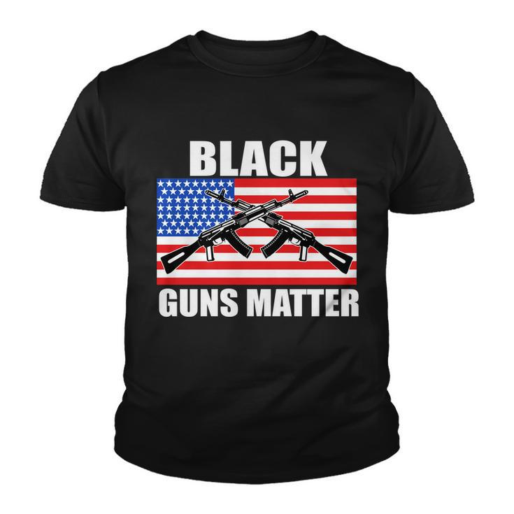Black Guns Matter Usa 2Nd Amendment Tshirt Youth T-shirt
