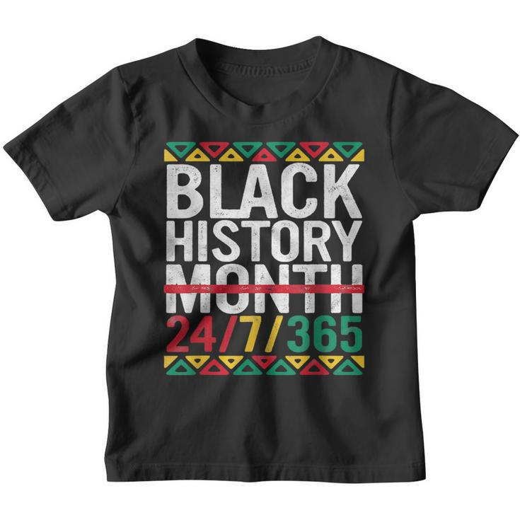 Black History Month 2022 Black History 247365 Melanin  Youth T-shirt