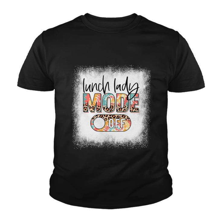 Bleached Lunch Lady Mode Off Leopard And Tie Dye Summer Meaningful Gift Youth T-shirt