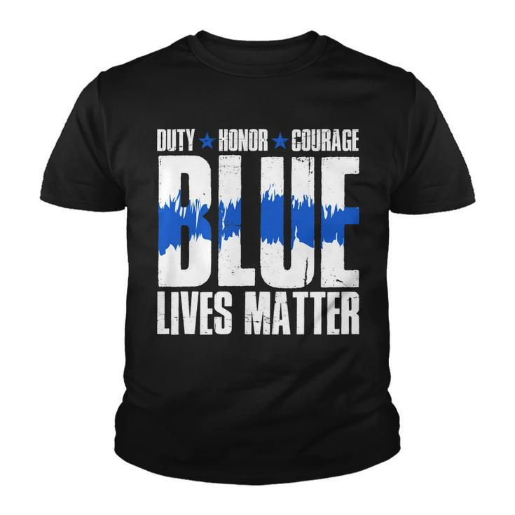 Blue Lives Matter Tshirt Youth T-shirt
