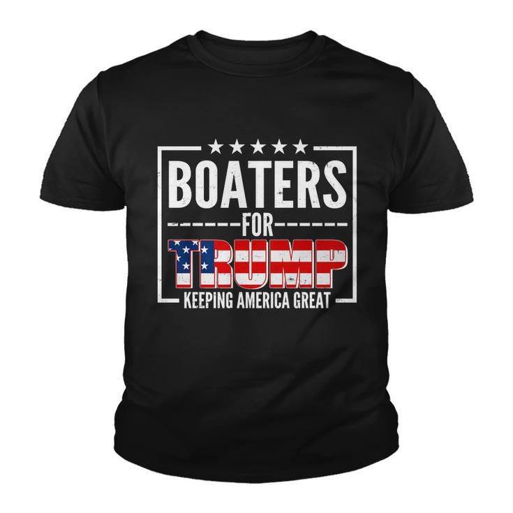 Boaters For Trump Keeping American Great Youth T-shirt