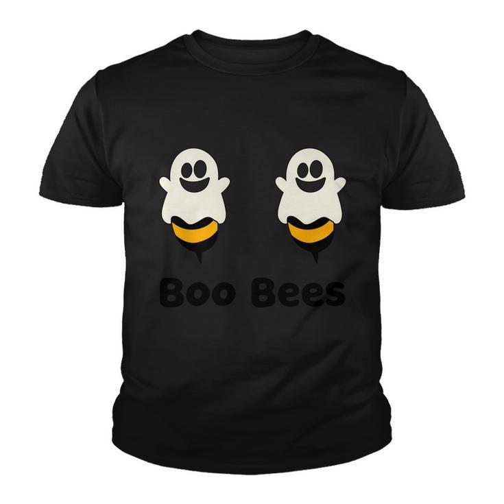 Boo Bees Ghost Bee Halloween Quote Youth T-shirt