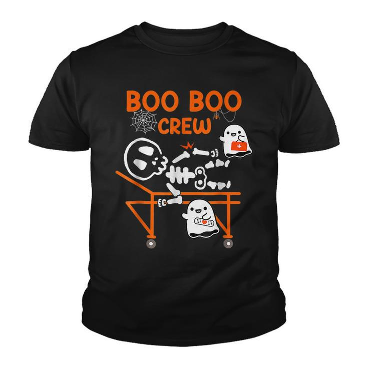 Boo Boo Crew Ghost Doctor Paramedic Emt Nurse Halloween  Youth T-shirt
