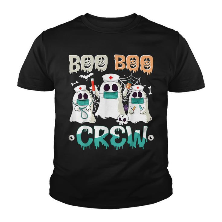 Boo Boo Crew Nurse Halloween Ghost Costume Matching  Youth T-shirt