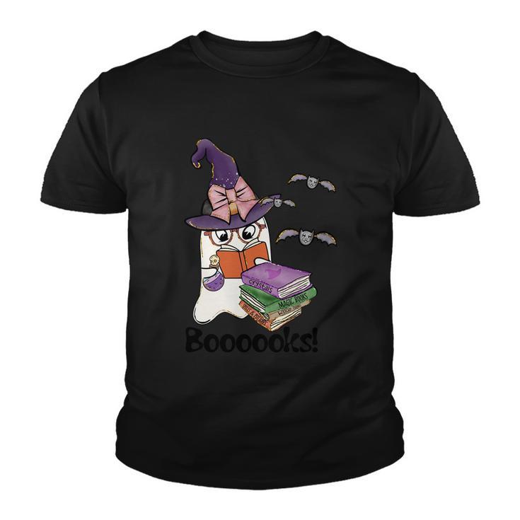 Boooooks Ghost Funny Halloween Quote V2 Youth T-shirt