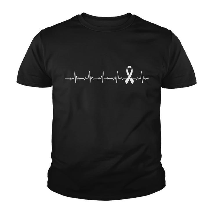 Breast Cancer Heartbeat Pulse Tshirt Youth T-shirt