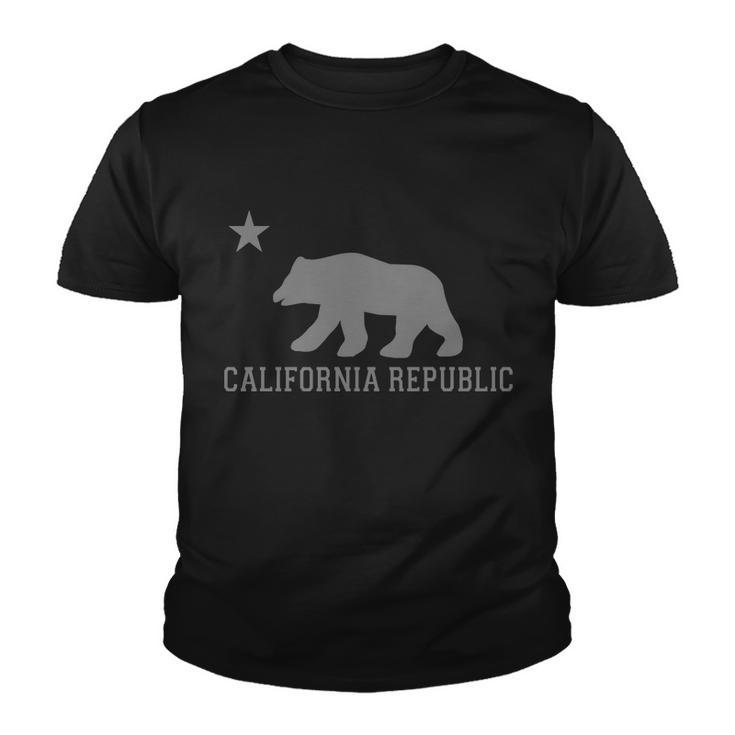 California Republic Grey Style Tshirt Youth T-shirt