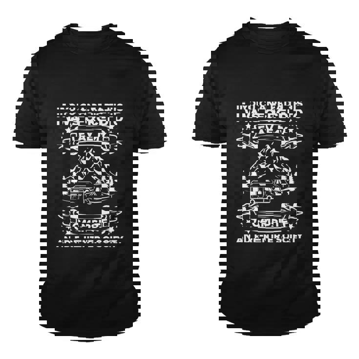 Camping Cool Gift Tenting Campfire Camp Hiking Trekking Camping Gift Graphic Design Printed Casual Daily Basic Youth T-shirt