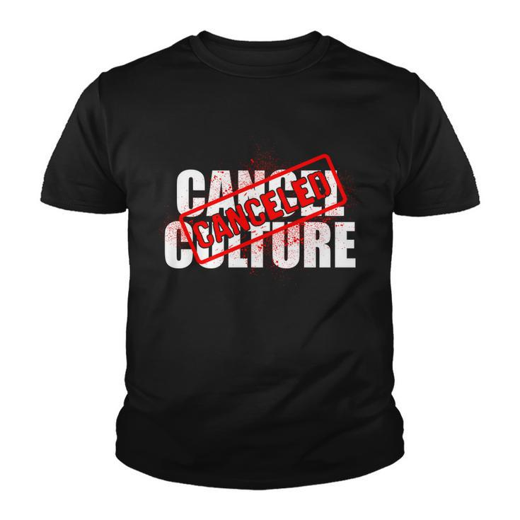 Cancel Culture Canceled Stamp Tshirt Youth T-shirt