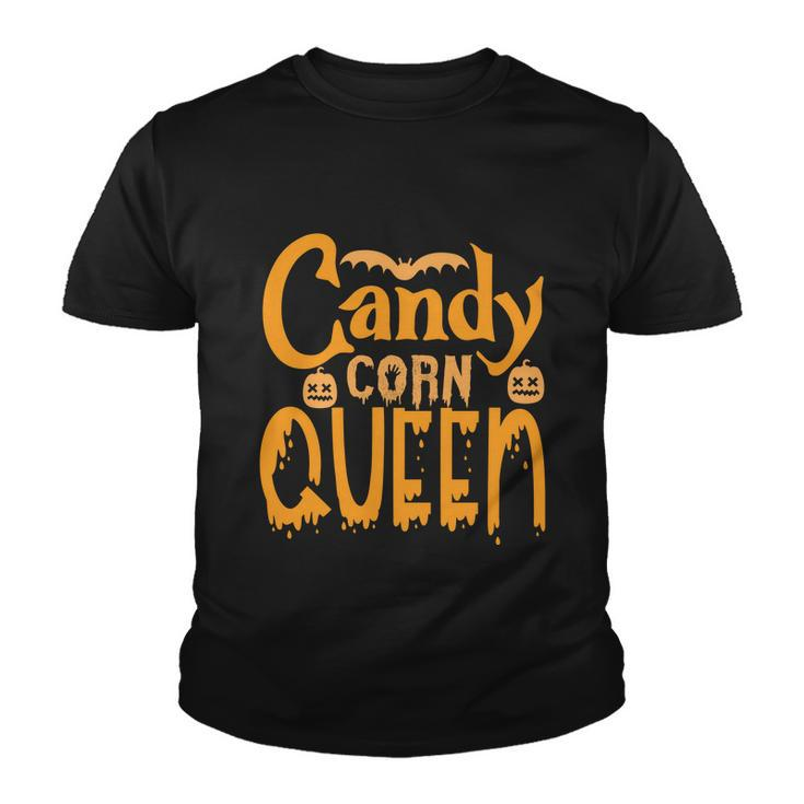 Candy Corn Queen Halloween Quote Youth T-shirt