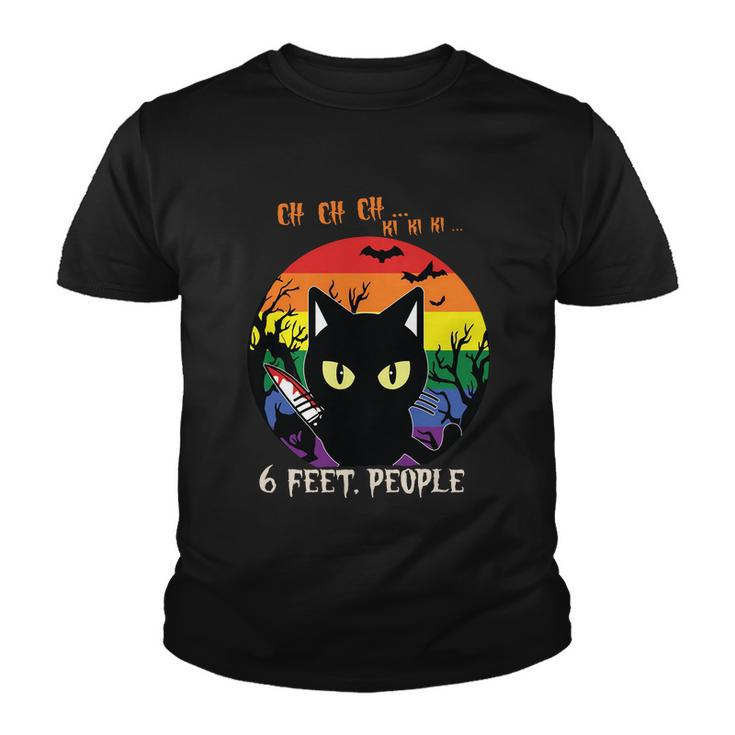 Cat Lgbt 6 Feet People Funny Halloween Kitten Gifts Youth T-shirt