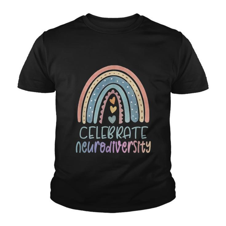 Celebrate Neurodiversity Mental Gift Health Autism Awareness Gift Youth T-shirt