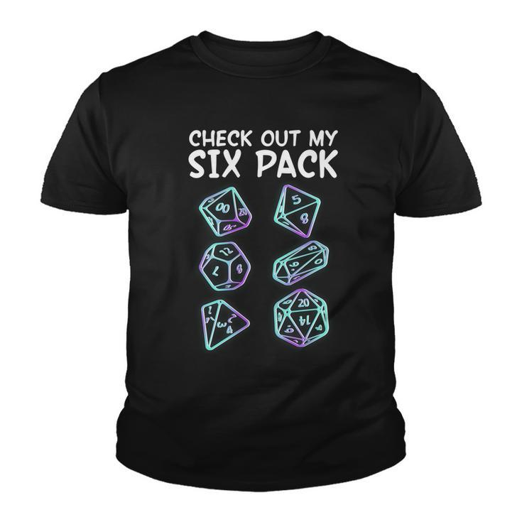 Check Out My Six Pack Dnd Dice Dungeons And Dragons Tshirt Youth T-shirt