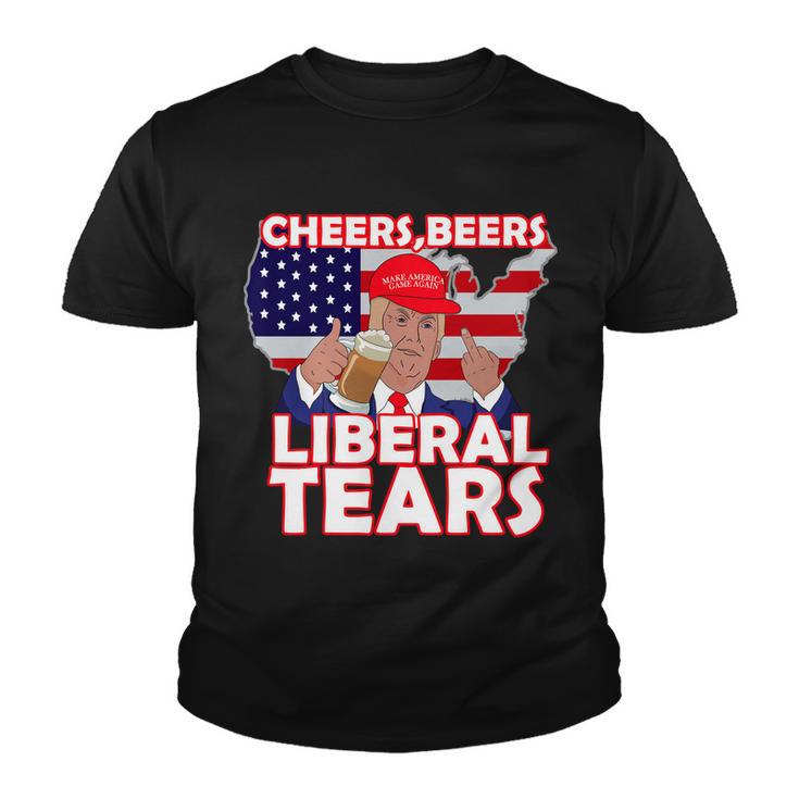 Cheers Beers Liberal Tears Pro Trump Youth T-shirt