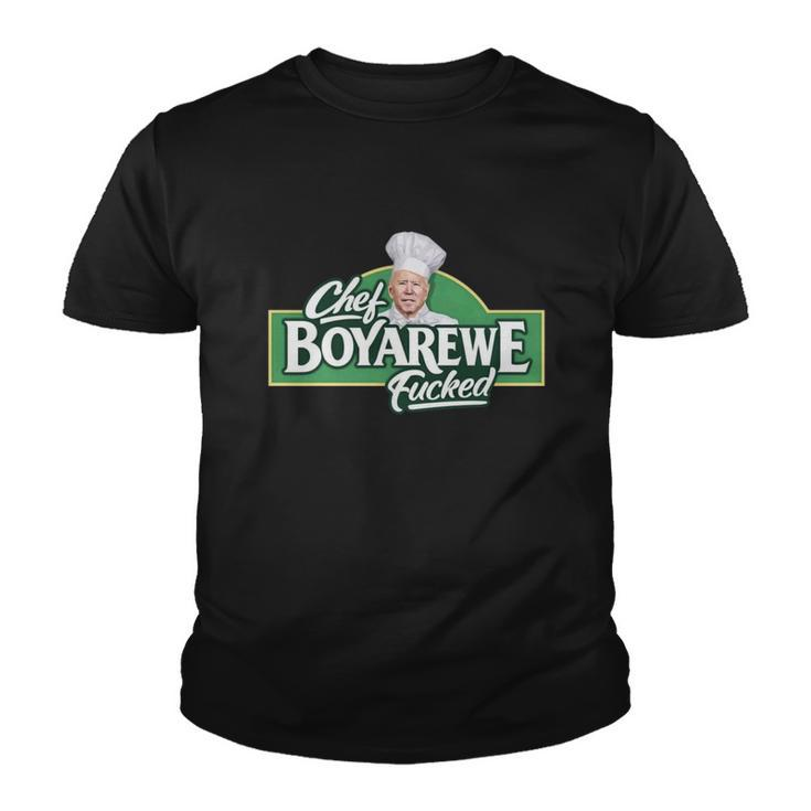 Chef Boyarewe Fucked Funny Anti Biden V2 Youth T-shirt