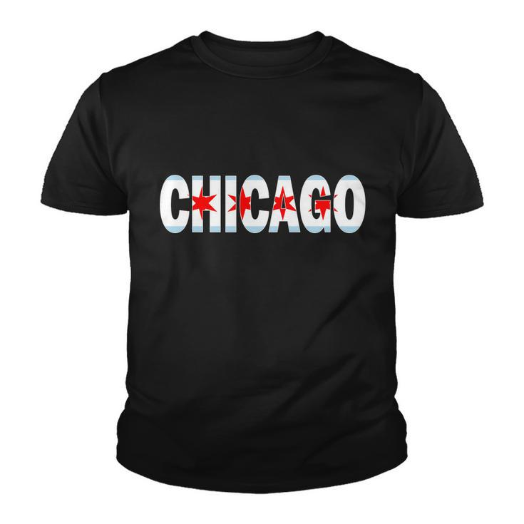 Chicago Flag Star Logo Youth T-shirt