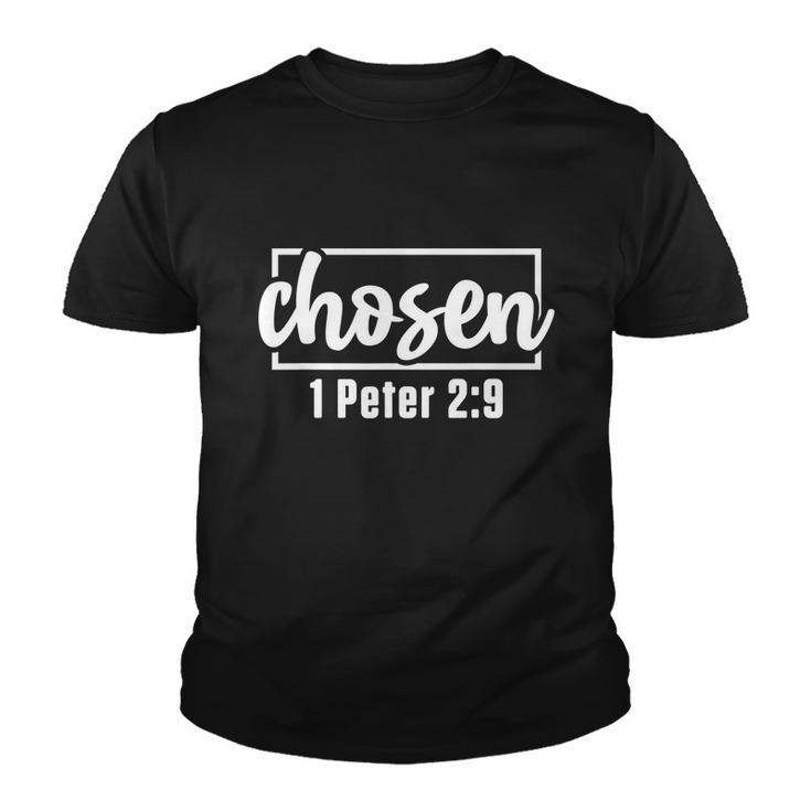 Chosen Jesus Christ Believer Prayer Funny Christianity Catholic Youth T-shirt