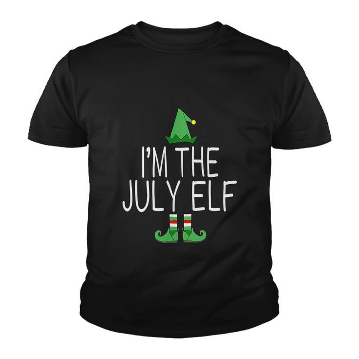 Christmas In July Funny Im The July Elf Youth T-shirt