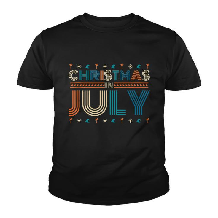 Christmas In July Merry Christmas Summer Funny Santa Design Youth T-shirt