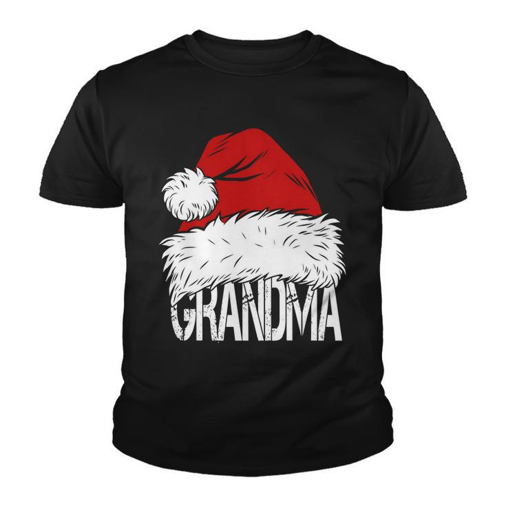 Christmas Santa Hat Grandma Tshirt Youth T-shirt