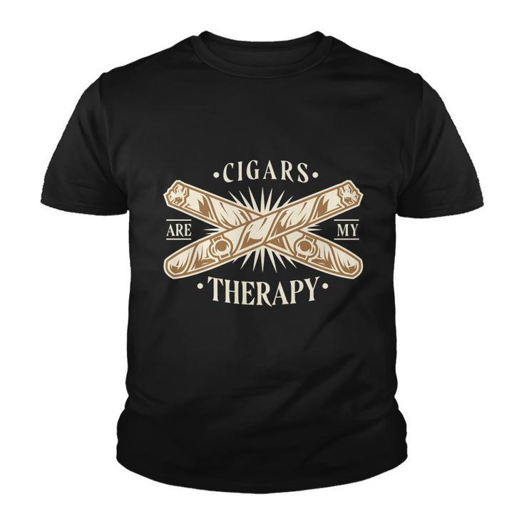 Cigars Are My Therapy Tshirt Youth T-shirt