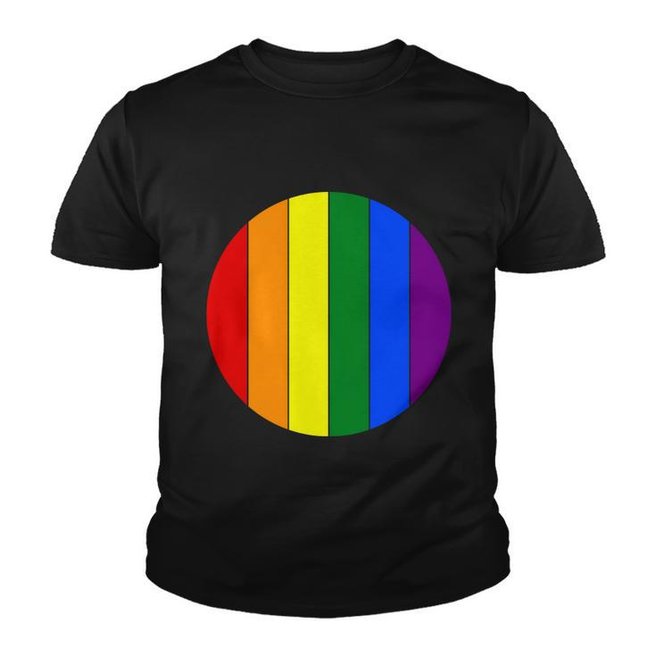 Circle Lgbt Gay Pride Lesbian Bisexual Ally Quote Youth T-shirt